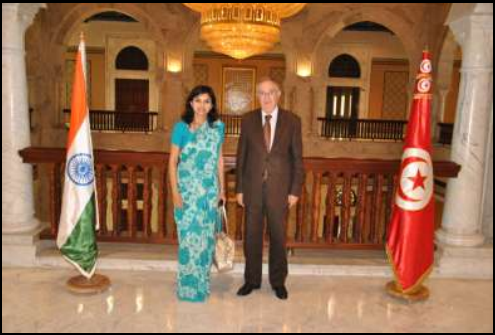 زيارة سفيرة الهند إلى بلدية تونس